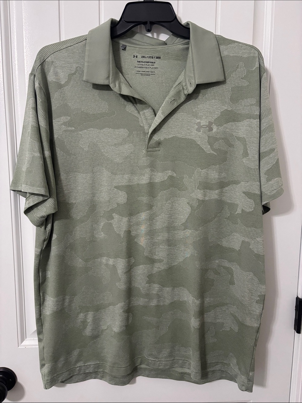 Under Armour Men's Sage Green Camo Polo